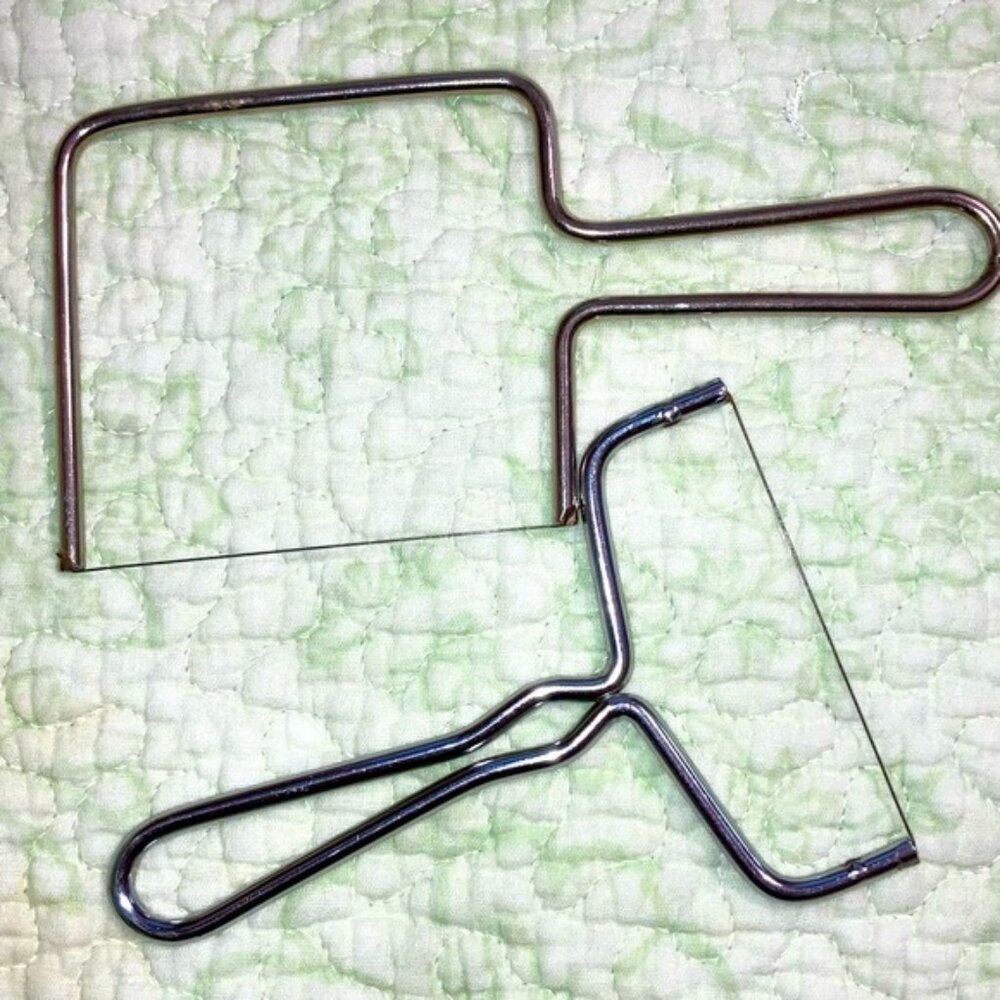 2 Vintage Wire Cheese Slicers